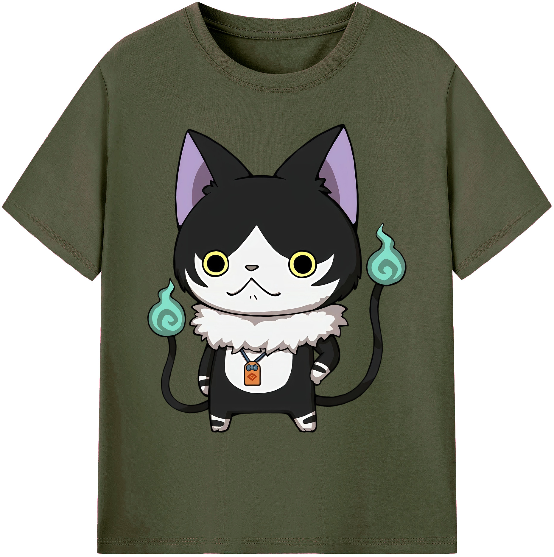 （画像用） 妖怪ウォッチ Yo-kai Watch 綿100％ メンズ半袖Tシャツ｜肌触りやわらか＆通気性